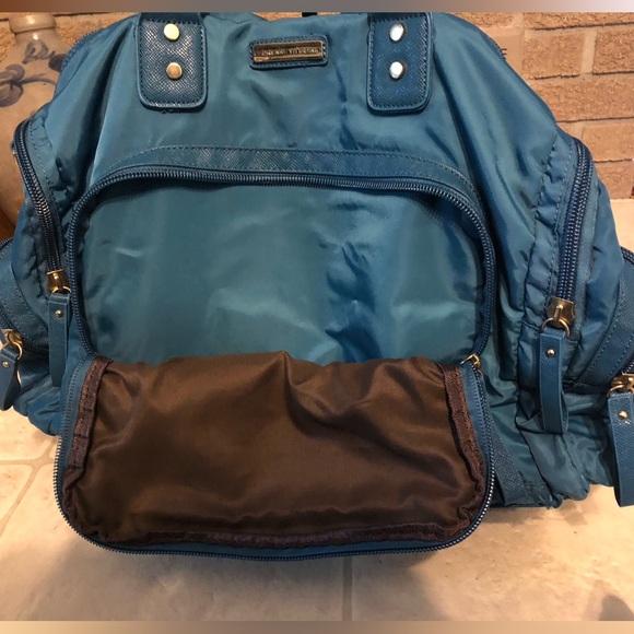 Adrienne Vittadini Teal Weekend Duffle Bag - Picture 3 of 13